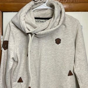 Nakentano cream colored hoodie. Size Medium. Like new condition!